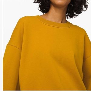 Lululemon Perfectly Oversized Crew Sweatshirt Fools Gold size 8